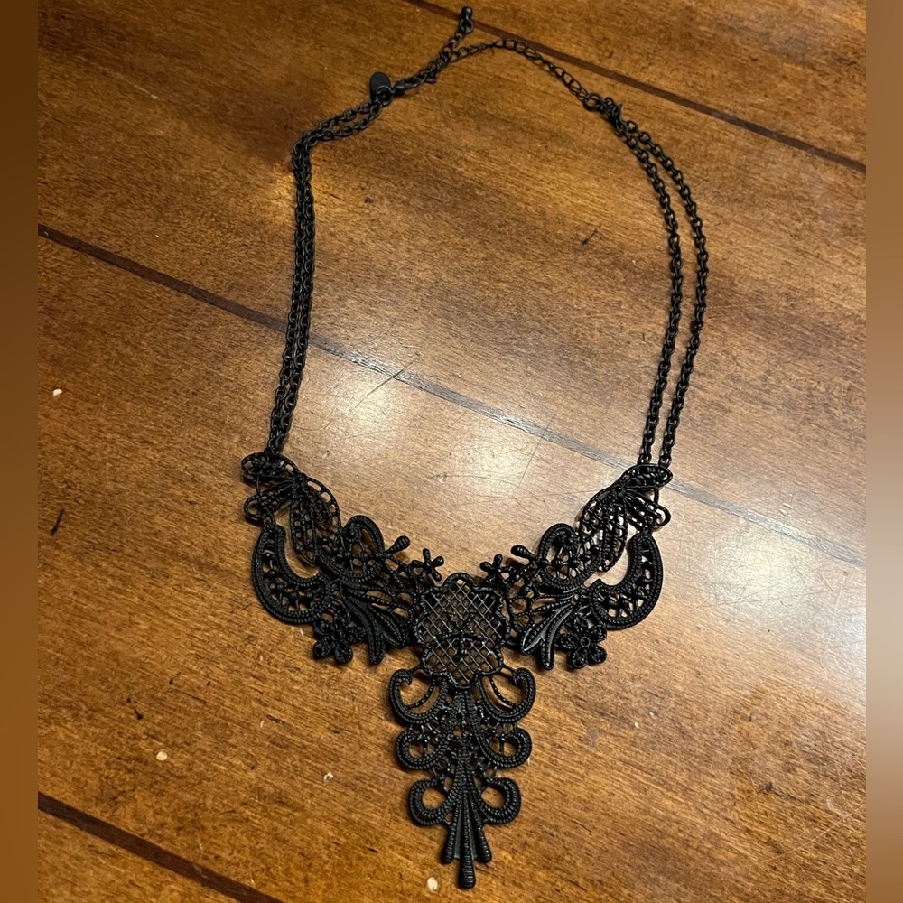 Black Lace Necklace